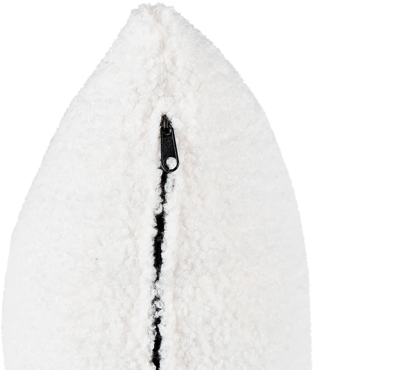 Beliani 4 vietų sofa VENG Boucle, kreminė balta