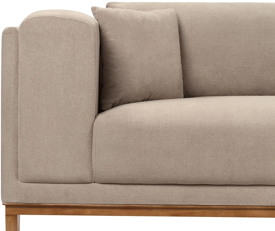 Beliani 4 vietų sofa VENG smėlio pilkos spalvos