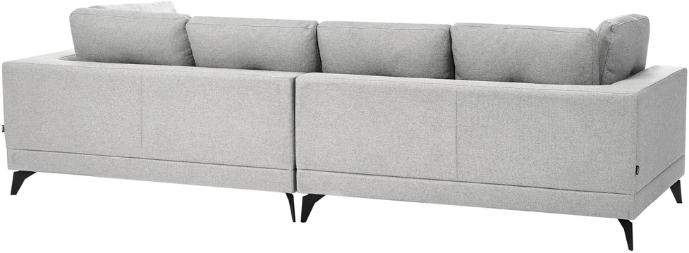 Beliani 4 vietų sofa YURI sintetinio lino pilka
