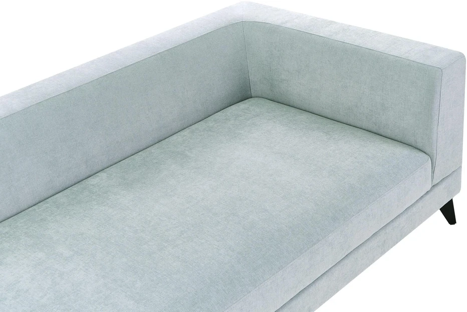 Beliani 4 vietų sofa YURI sintetinio lino audinys, melsva