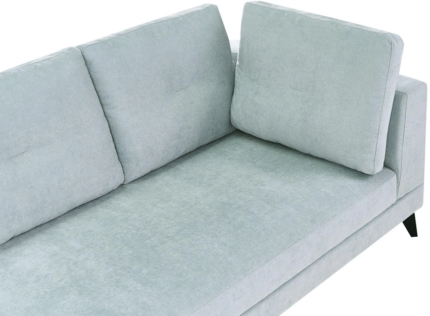 Beliani 4 vietų sofa YURI sintetinio lino audinys, melsva