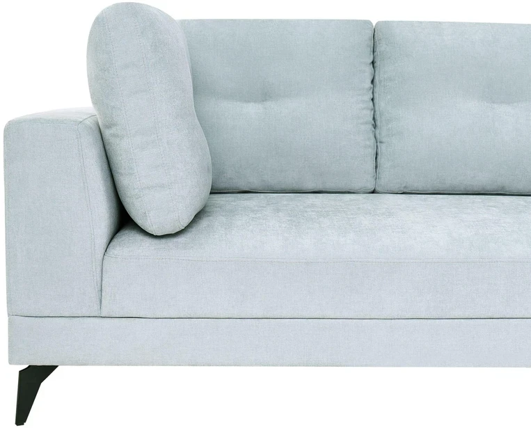 Beliani 4 vietų sofa YURI sintetinio lino audinys, melsva