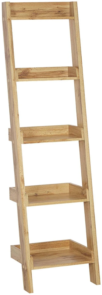 Beliani 5 lentynų pastatoma lentyna MOBILE DUO 169 cm šviesiai ruda