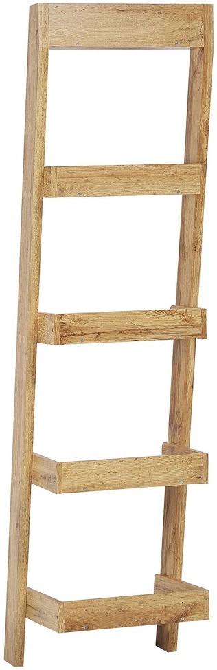 Beliani 5 lentynų pastatoma lentyna MOBILE DUO 169 cm šviesiai ruda