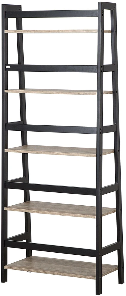 Beliani 5 lentynų stovas CROYDON 163 cm juodas