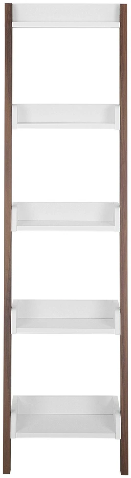 Beliani 5 lentynų stovas MOBILE DUO 166 cm rudas/baltas