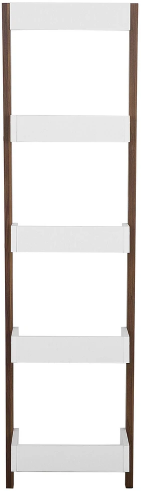 Beliani 5 lentynų stovas MOBILE DUO 166 cm rudas/baltas