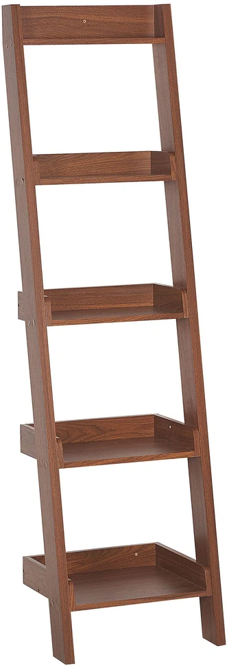 Beliani 5 lentynų stovas MOBILE DUO 169 cm tamsiai rudas