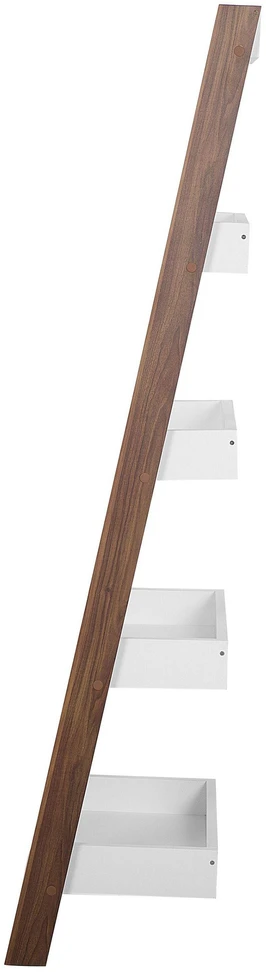 Beliani 5 lentynų stovas MOBILE TRIO 164 cm, rudas/baltas
