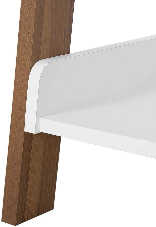 Beliani 5 lentynų stovas MOBILE TRIO 164 cm, rudas/baltas