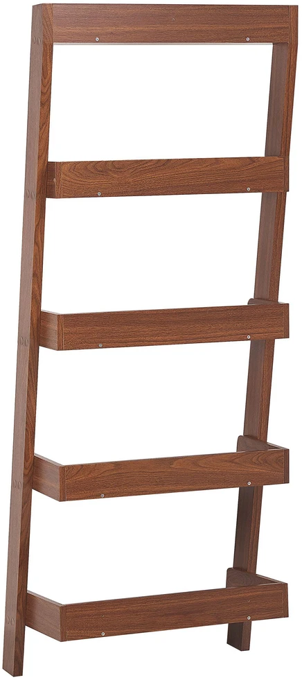 Beliani 5 lentynų stovas MOBILE TRIO 167 cm, tamsiai rudas