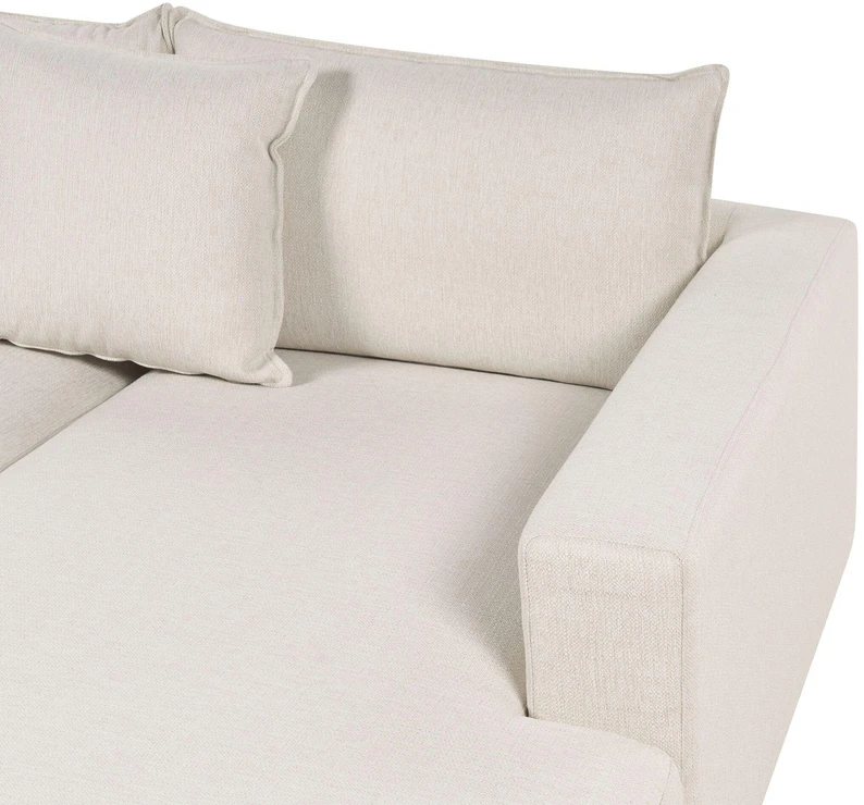Beliani 5 vietų kampinė sofa LILVIKEN, šviesiai smėlio spalvos