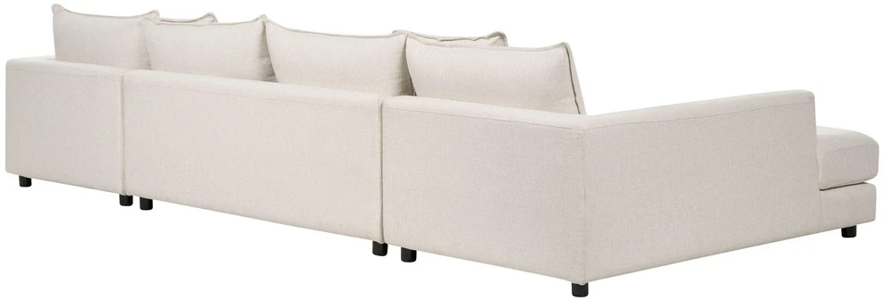 Beliani 5 vietų kampinė sofa LILVIKEN, šviesiai smėlio spalvos