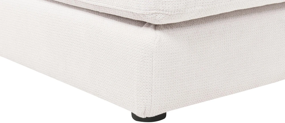 Beliani 5 vietu kampinė sofa LOFOTEN kreminės baltos spalvos kairinis