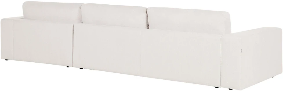 Beliani 5 vietu kampinė sofa LOFOTEN kreminės baltos spalvos kairinis