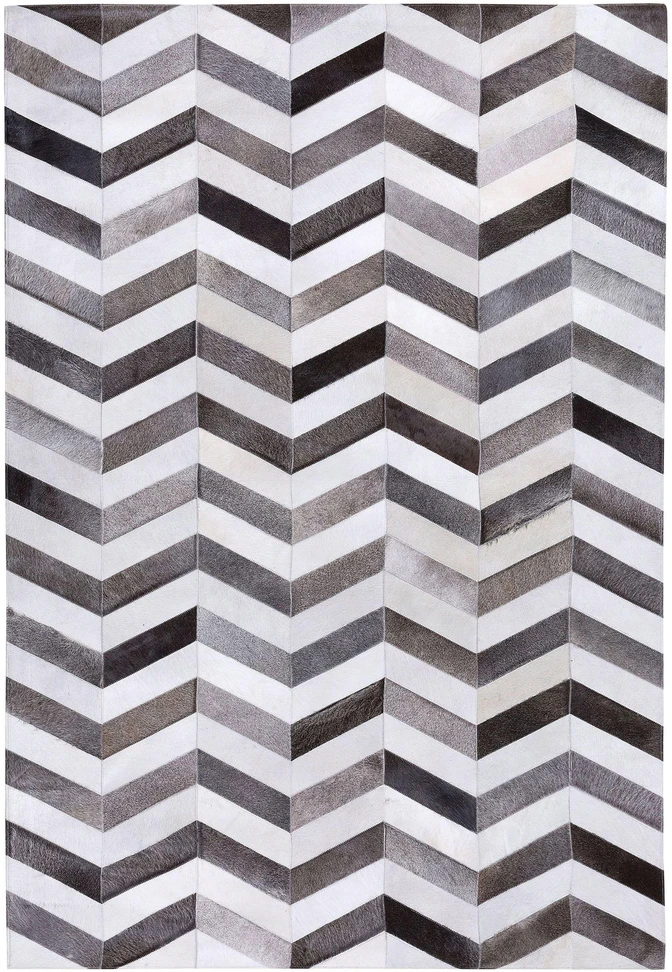 Beliani AKSAZ kilimas įvairiaspalvis 140 x 200 cm natūralios odos