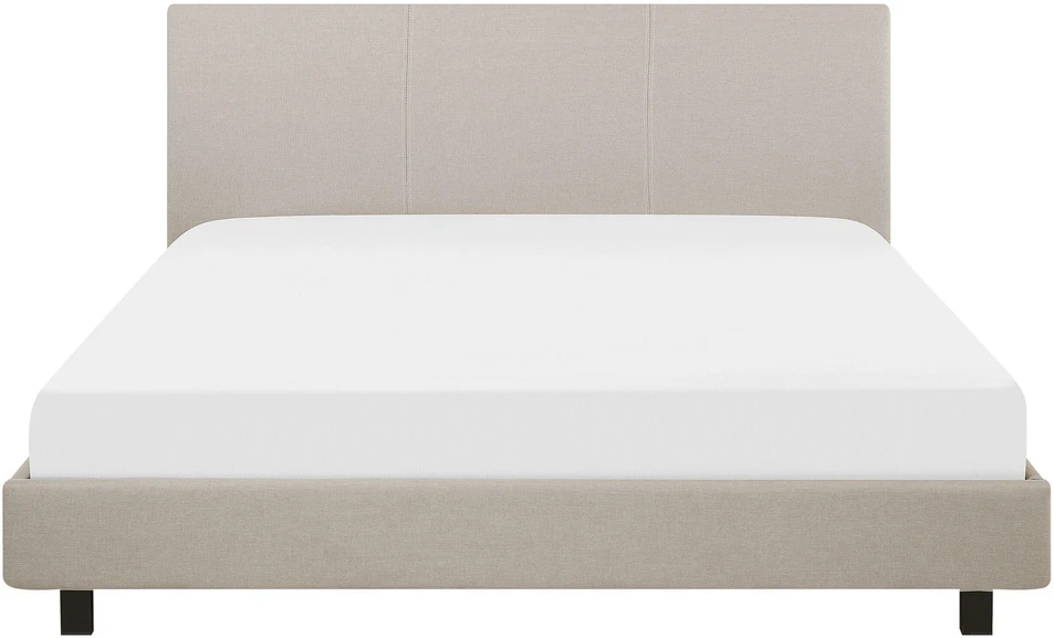 Beliani ALBI lova 160 × 200 cm, smėlio spalvos