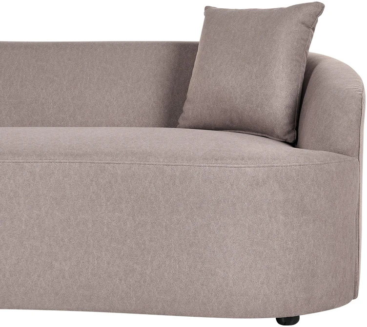 Beliani AMAL sofa, smėlio ir pilkšvos spalvos