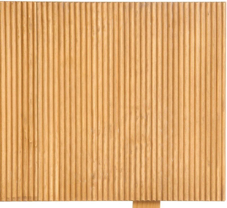 Beliani AMBAZAC pušinė medinė lova 160 x 200 cm, šviesiai ruda