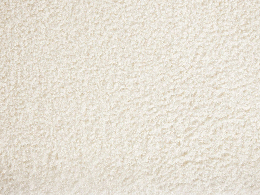 Beliani Apmuštas suoliukas ELLENDALE, boucle audinys, dramblio kaulo spalva