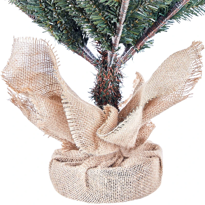 Beliani Apsnigta dirbtinė kalėdinė eglutė RINGROSE 90 cm Žalia