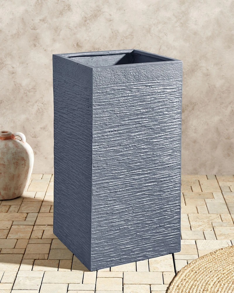 Beliani Augalų vazonas DION 40 cm pilkas