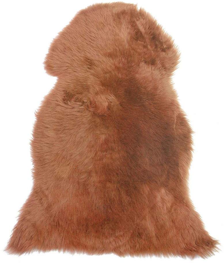 Beliani Avies kailis ULURU šviesiai rudas 65 x 110 cm