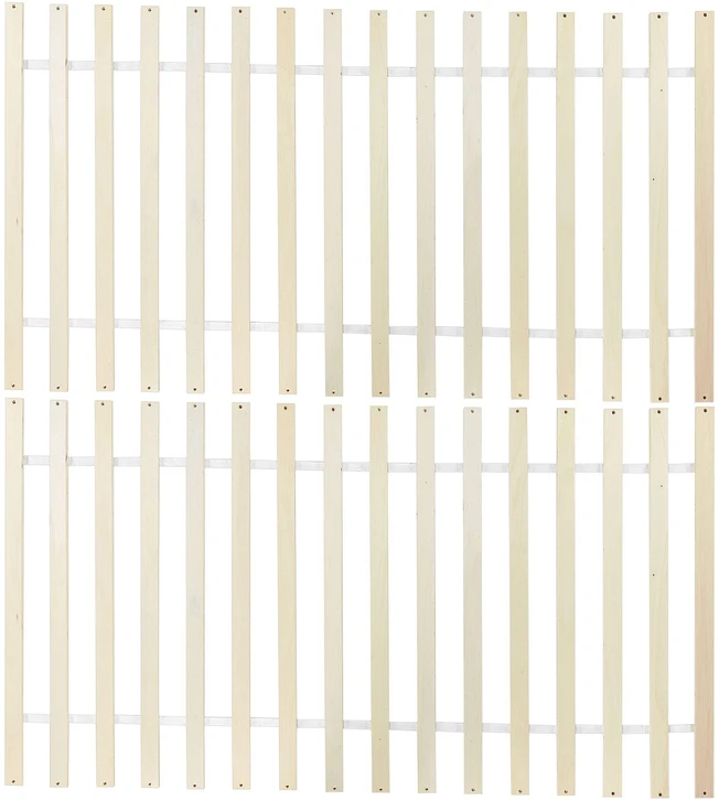 Beliani Balta pušies medžio lova SABRAN 180 × 200 cm