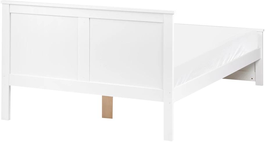 Beliani Balta pušinė lova SABRAN, 120 × 200 cm