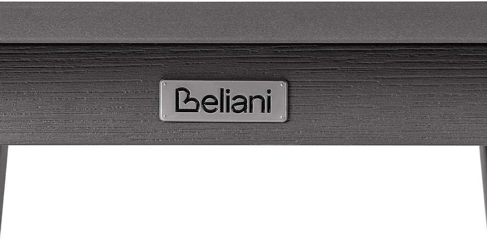 Beliani Barinis sodo staliukas ADIRONDACK 60 cm 59 cm sintetinė medžiaga tamsiai pilkas
