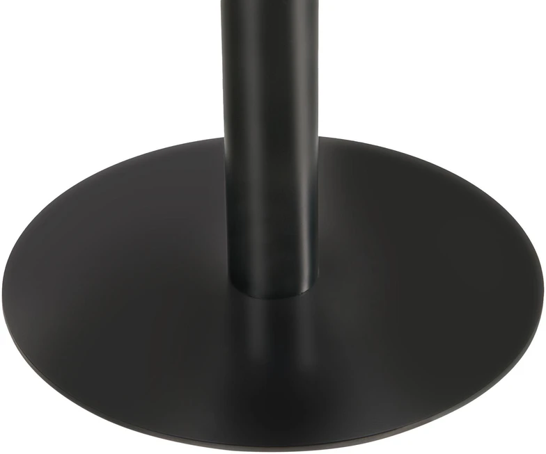 Beliani Baro stalas MORELLA juodas / tamsiai rudas 60 cm 60 cm