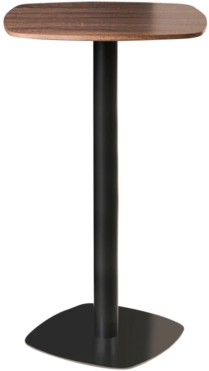 Beliani Baro stalas MORELLA juodos/tamsiai rudos spalvos 60 cm 60 cm