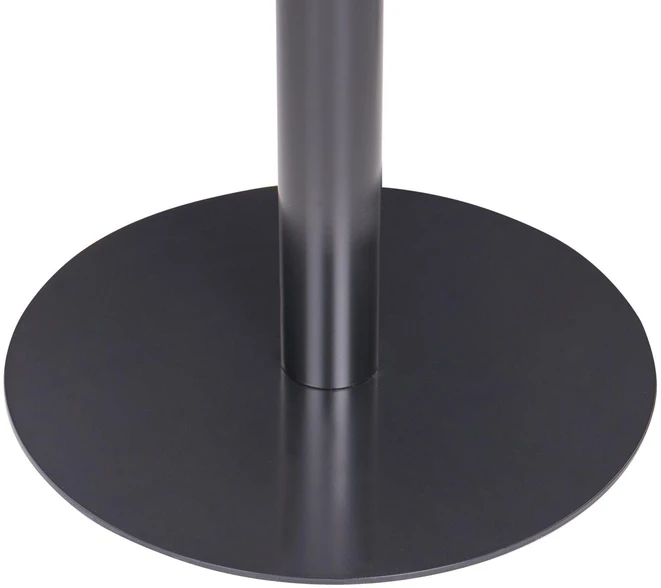 Beliani Baro stalas MORELLA juodos/tamsiai rudos spalvos 80 cm 80 cm