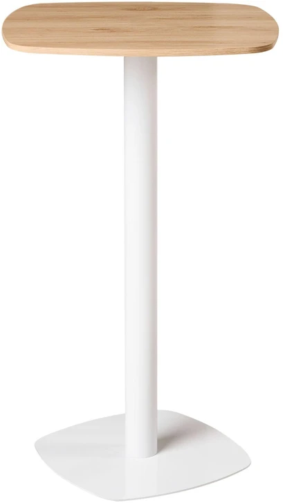 Beliani Baro stalas MORELLA šviesiai rudas / baltas 60 cm 60 cm
