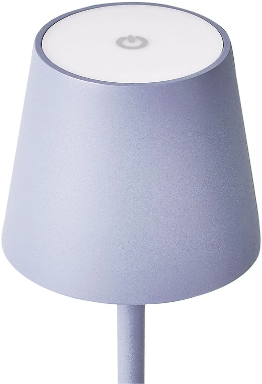 Beliani Belaidė LED stalinė lempa BACEIRO metalinė šviesiai violetinė