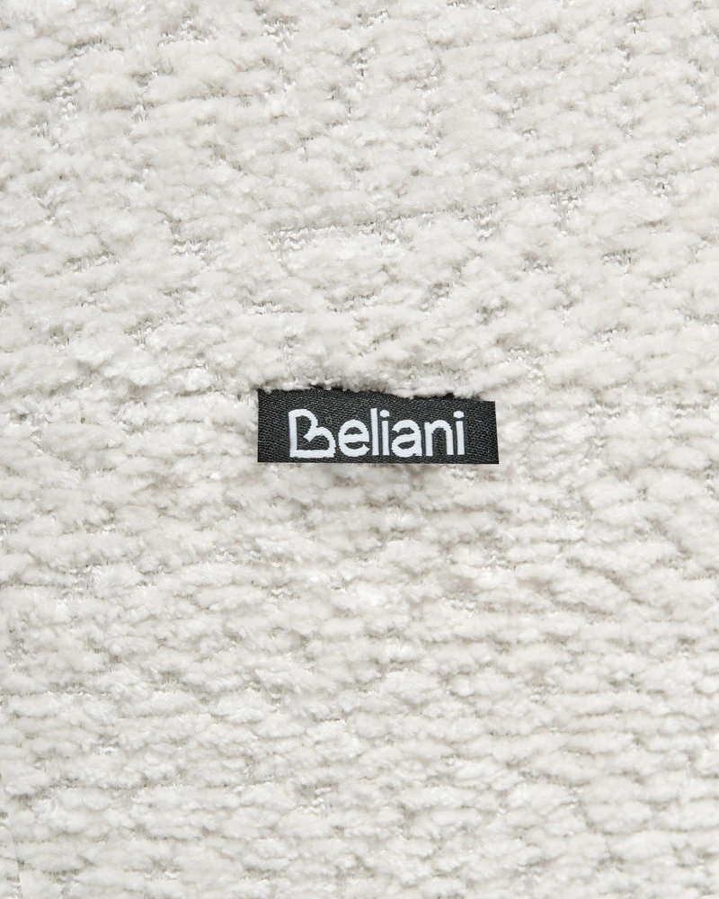 Beliani Besisukantis fotelis KUOLPA, šenilas, balta