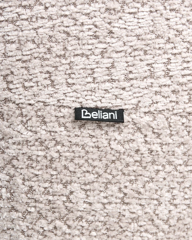 Beliani Besisukantis fotelis KUOLPA, šenilas, smėlio spalvos