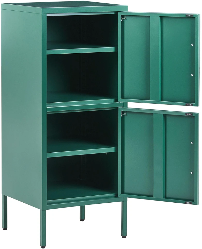 Beliani Biro spintelė HURON metalinė žalia