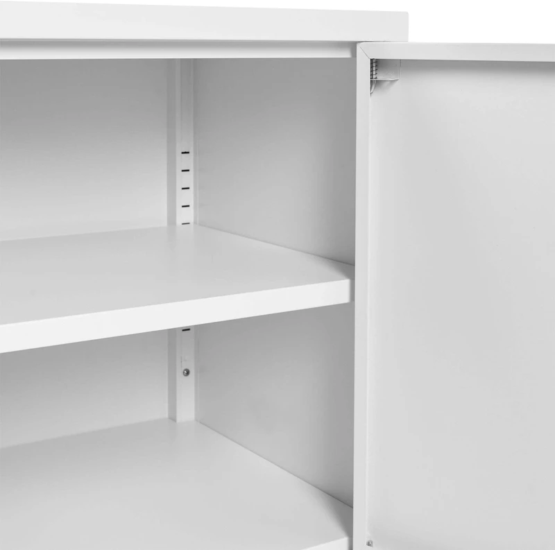 Beliani Biro spintelė URIA metalinė balta