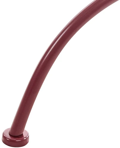 Beliani Bistro stalas ALBINIA, 70 × 70 cm, metalinis, burgundiškas