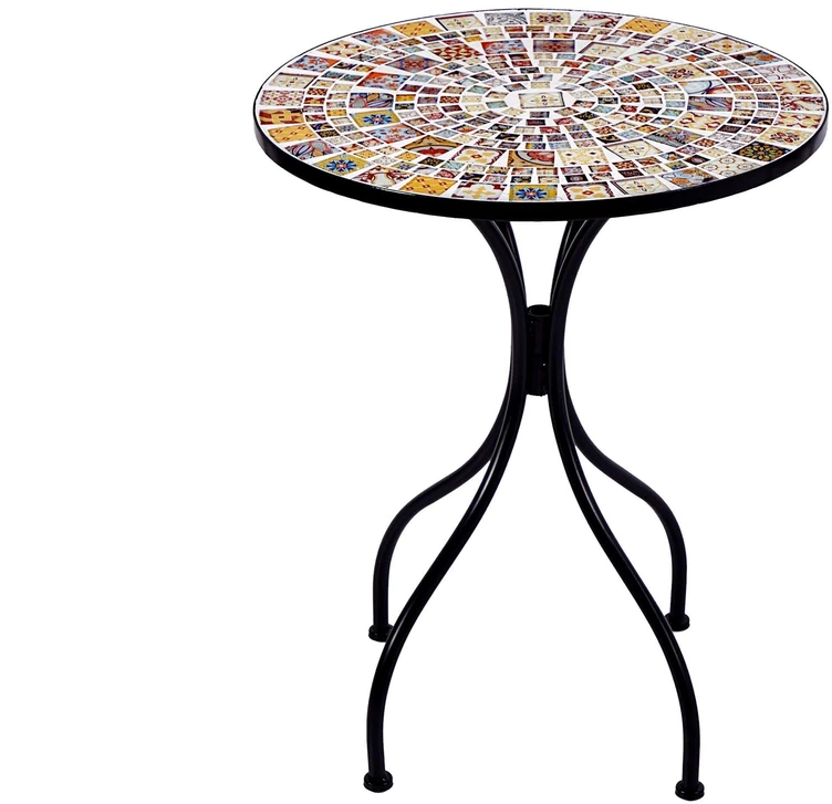 Beliani Bistro stalas CASARIO, 60 × 60 cm, juodas