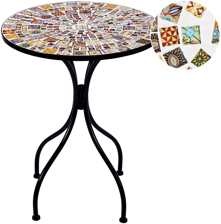 Beliani Bistro stalas CASARIO, 60 × 60 cm, juodas