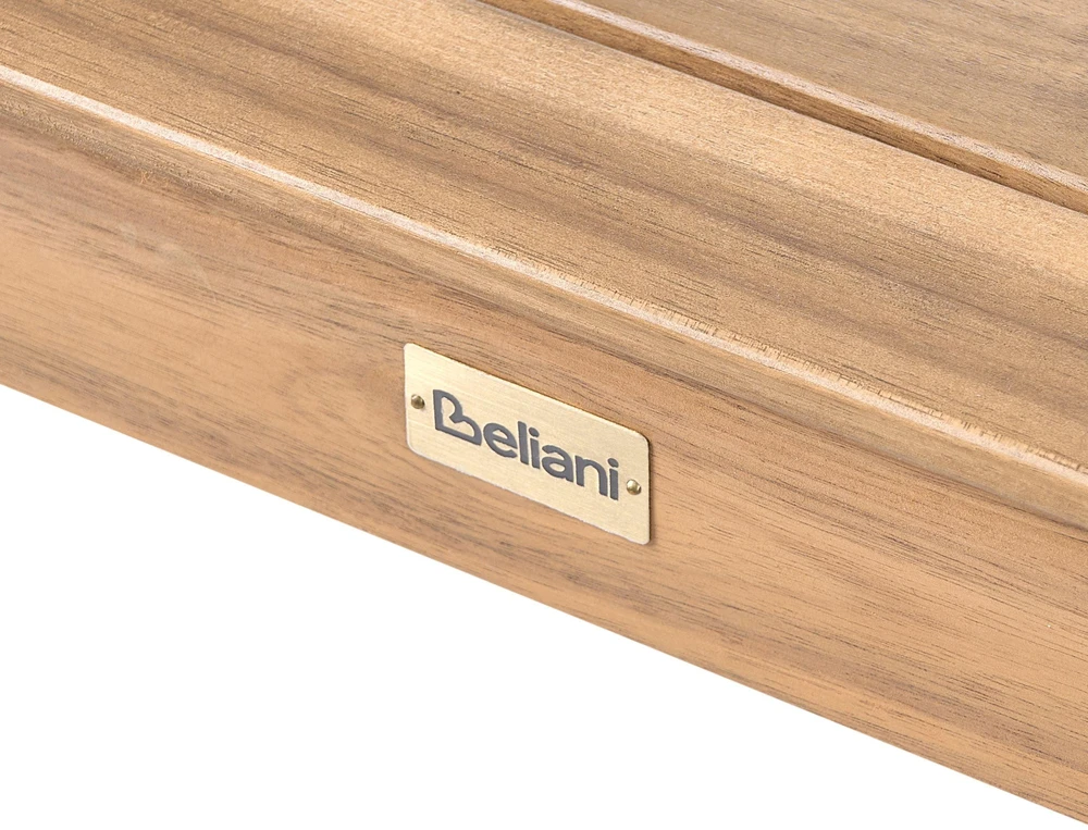 Beliani Bistro stalas CHIOGGIA 70 cm x 70 cm, sertifikuota akacijos mediena, šviesiai rudas