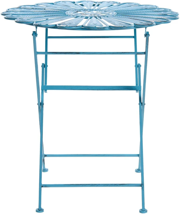 Beliani Bistro stalas PAVIA 71 cm 71 cm Metalinis Mėlynas