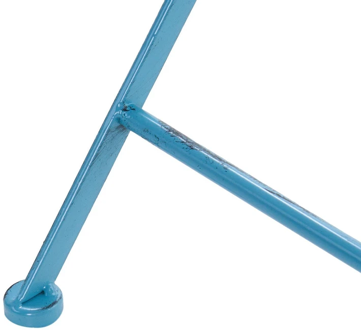 Beliani Bistro stalas PAVIA 71 cm 71 cm Metalinis Mėlynas