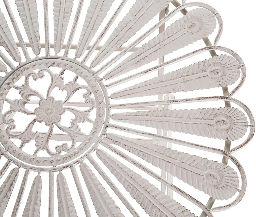 Beliani Bistro stalas PAVIA 71 cm 71 cm Metalas, balta