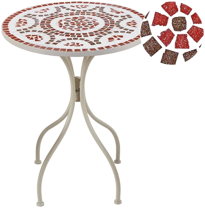 Beliani Bistro stalas SPELLO 60 cm 60 cm Baltas
