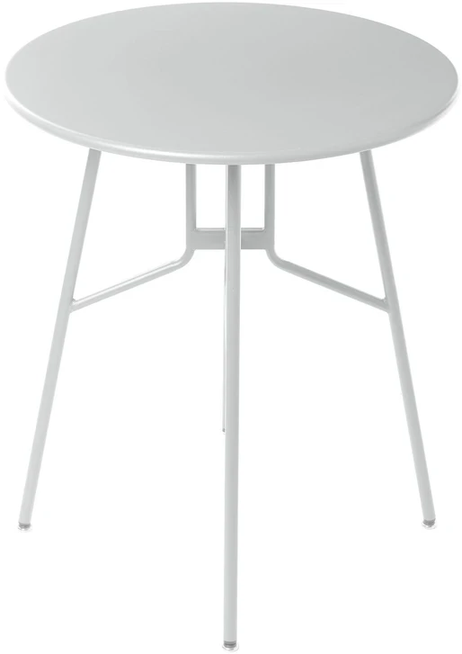 Beliani Bistro stalas TALTAL 64 cm 64 cm metalinis pilkas