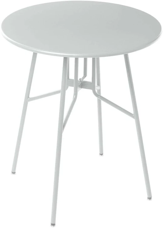 Beliani Bistro stalas TALTAL 64 cm 64 cm metalinis pilkas