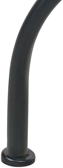 Beliani Bistro staliukas ADRANO 60 cm 60 cm Teraco efektas metalinis juodas